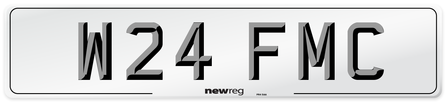 W24 FMC Number Plate from New Reg